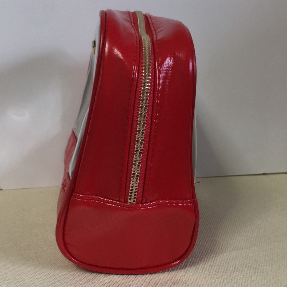 π2/$25π Aimee Kestenberg Cosmetics Toiletries Bag Clear Red - Picture 5 of 7